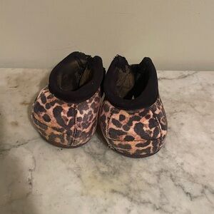 Leopard Print horse bell boots